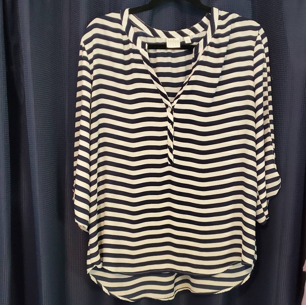 Soho Jeans by New York & Company Striped Top